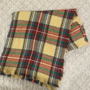 Oversized Plaid Blanket Scarf